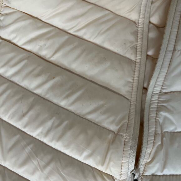 Scandinavian Explorer Women's Ultra Light Down Feather Vest Cream Medium - Picture 6 of 6